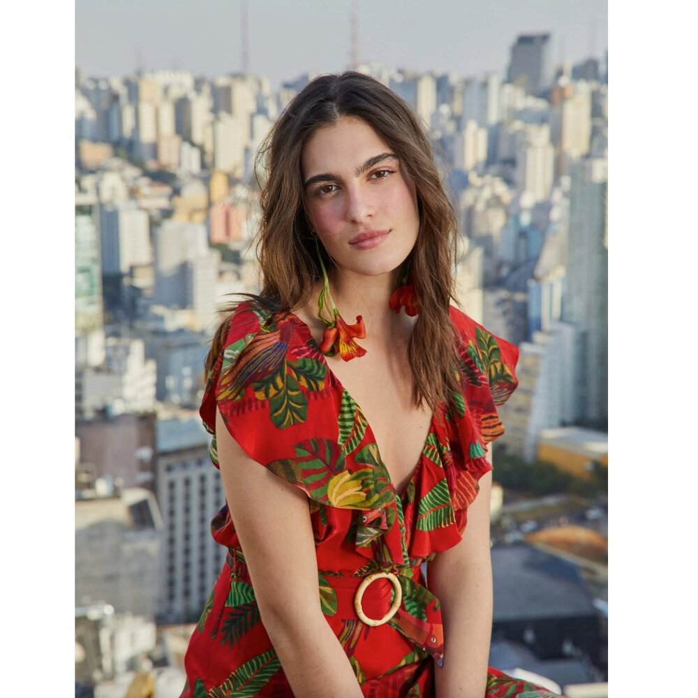 FARM Rio Red Forest Birds Maxi Dress - Picture 5 of 15